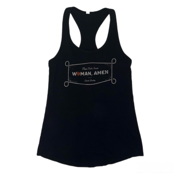 ideal Tops - Black Graphic Tank Top